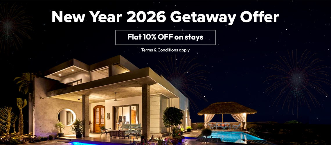 Celebrate New Year 2026 at Mannavilla Beach Resort, ECR – Flat 10% OFF for Couples & Friends